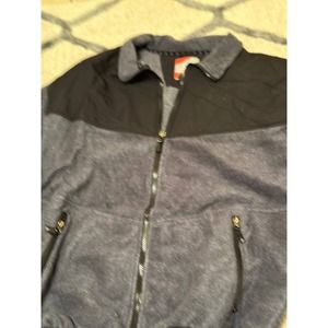 Colorado Clothing Fleece Jacket Men's Size XXL Gray/Black Long Sleeve Collared
